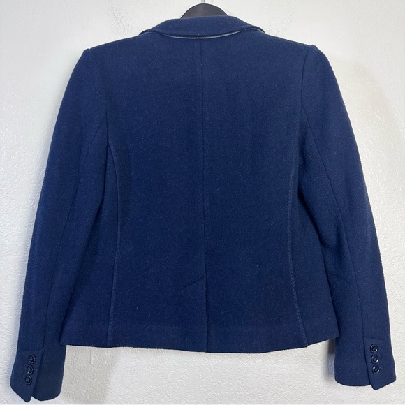 Banana Republic Wool Blend Navy Two-Button Blazer Size 6 - Picture 11 of 13